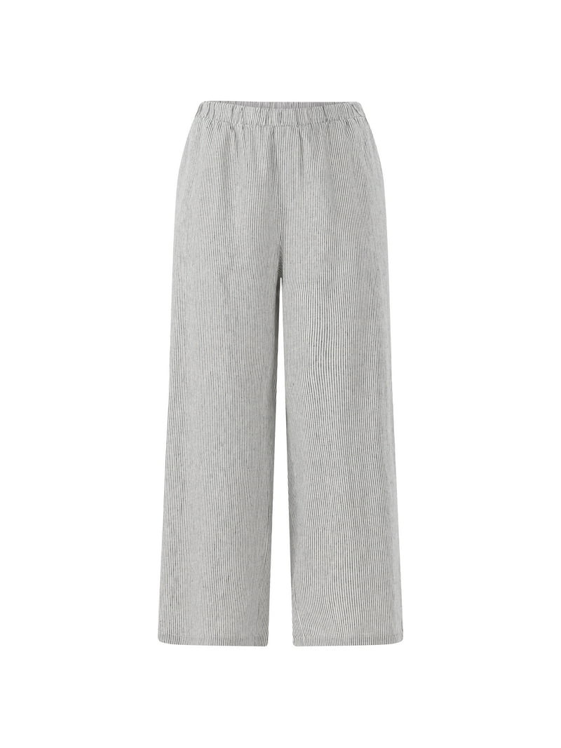 Scoop Women's Linen Blend Wide Leg Pants, 32" Inseam, Sizes XS-XXL | Walmart (US)