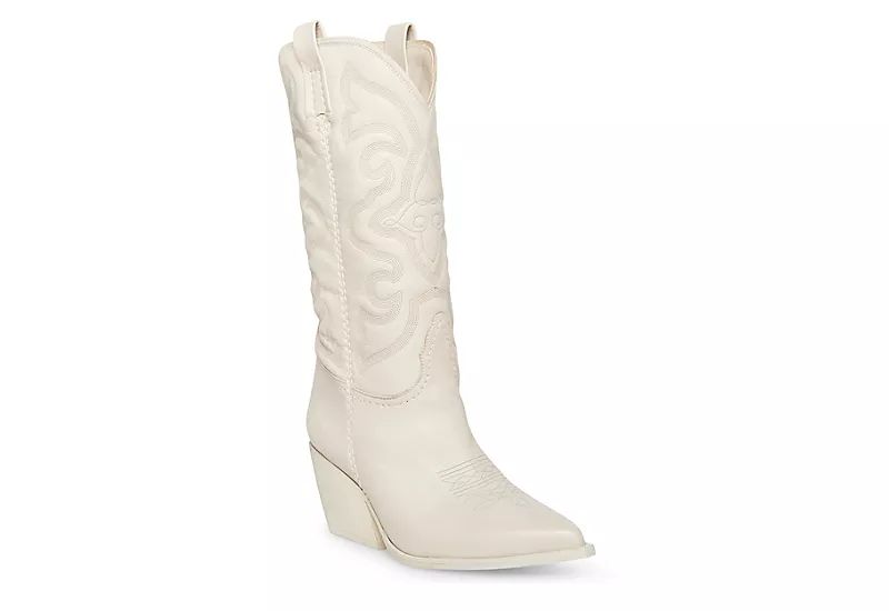 Steve Madden Womens West Western Boot - White | Rack Room Shoes