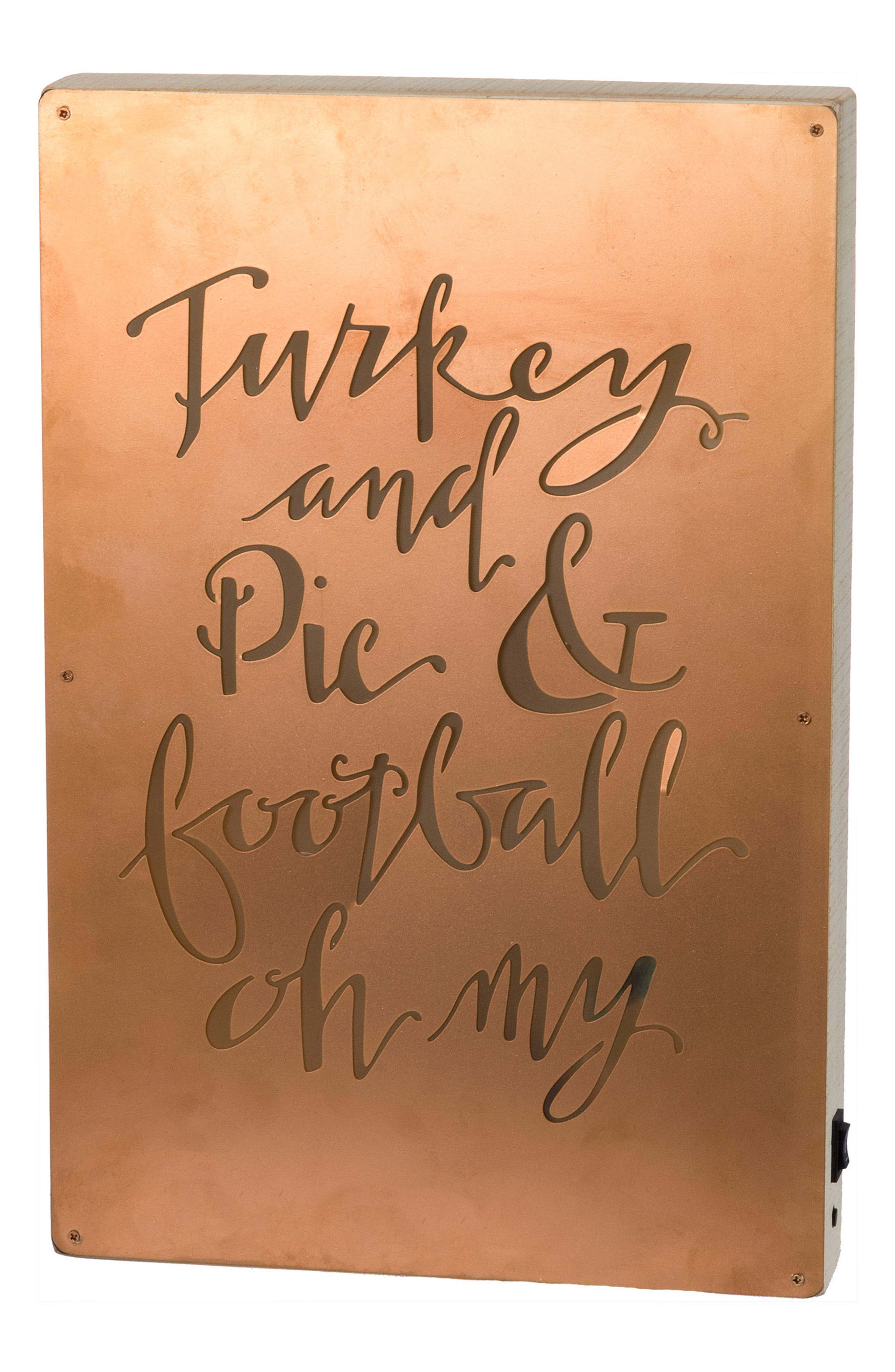 Turkey & Pie & Football LED Box Sign | Nordstrom