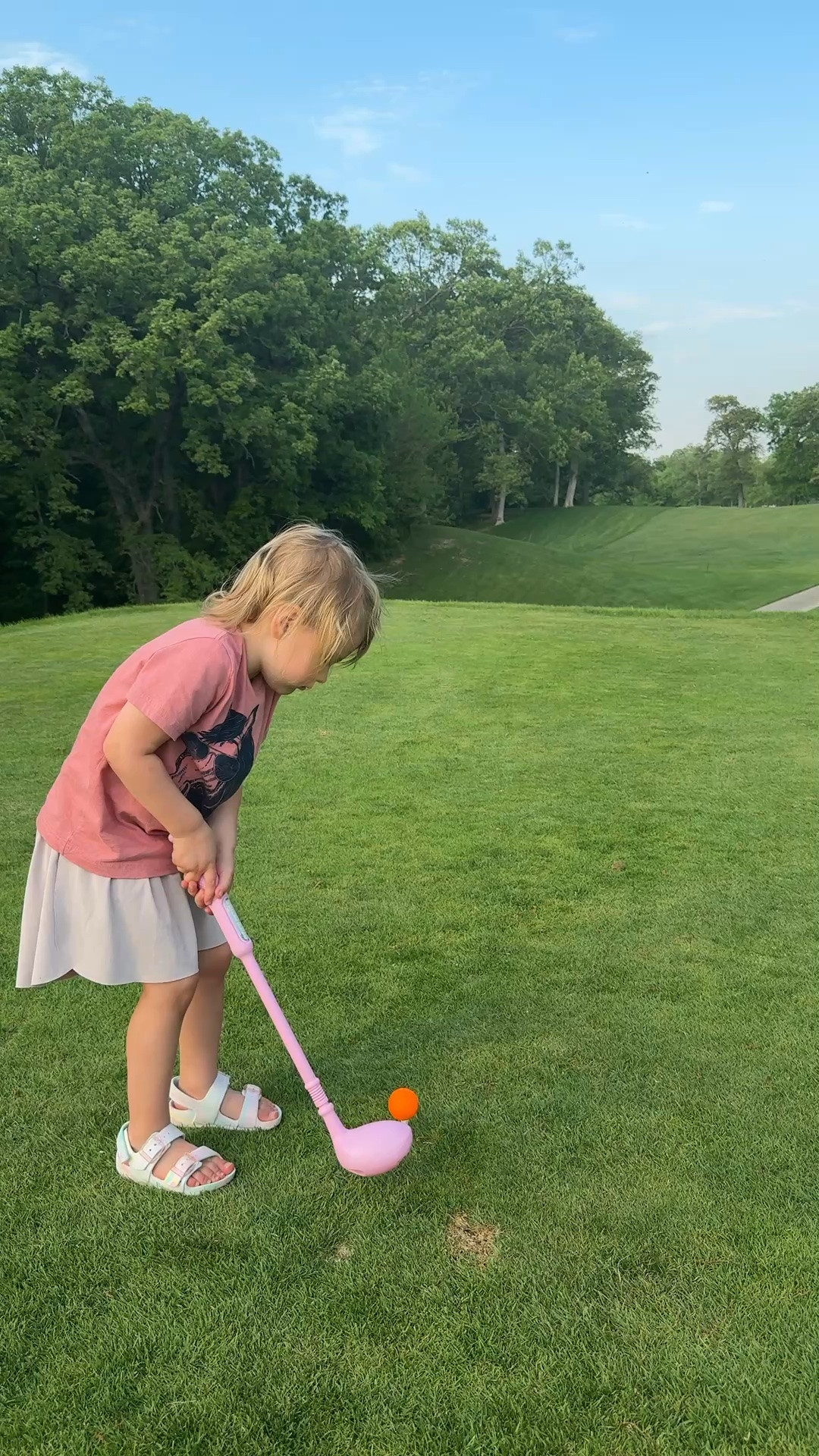 Our little golfer girl! Toddler golf is so much fun to watch. She hits it with everything she's got. These clubs and shorts are perfect for a summer out on the course.  

 #LTKmomlife #LTKActive #LTKKids