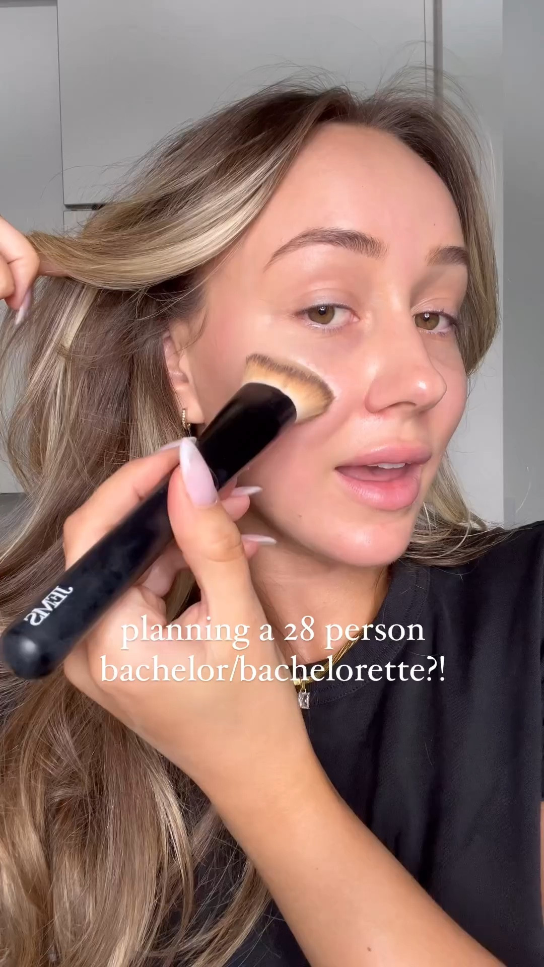 How I’ve been planning a 28 person Bachelorette/Bachelor?! 🍾🤍💍

Makeup details-

@charlottetilbury beautiful skin foundation 
@anastasiabeverlyhills magic touch concealer
@nudestix Bondi bae nudies all over matte 
@charlottetilbury Pillowtalk cheek to chic 
@onesize Loose powder
@r.e.m.beauty Miss mercury highlight topper


























Makeup, GRWM, bachelorette, travel bachelorette, makeup tutorial, makeup inspo, makeup tutorial 2024, Tulum, Mexico, large group bachelorette, joint bachelorette/bachelor party, Charlotte tilbury, Anastasia Beverly Hills, onesize beauty, r.e.m. beauty, Nudestix, makeup inspo 2024, everyday makeup, light glam, flawless

#LTKbeauty