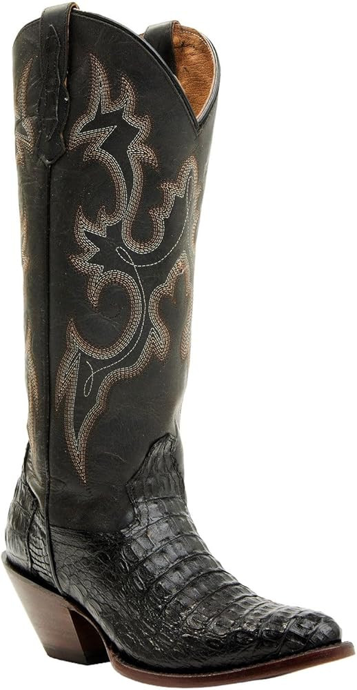 Shyanne Women's Layla Exotic Caiman Western Boot Round Toe - Beswfa24l11 | Amazon (US)