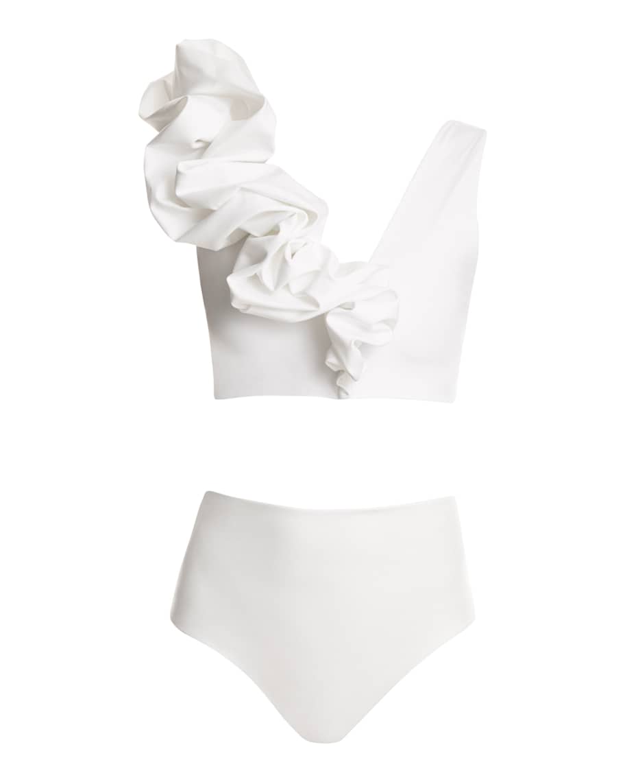 MAYGEL CORONEL Rosa Puff Two-Piece Swimsuit | Neiman Marcus