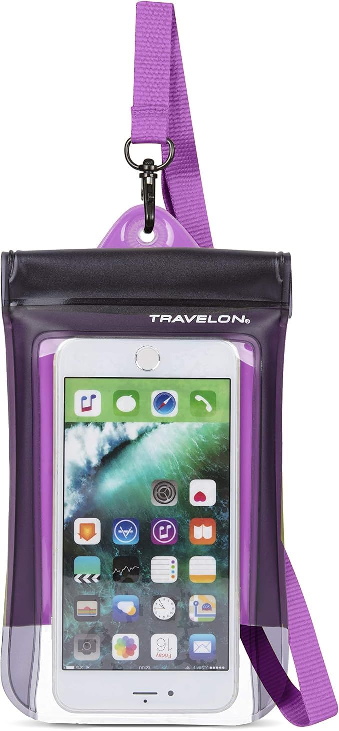 Travelon Floating Waterproof Smart Phone/Digital Camera Pouch, Purple | Amazon (US)