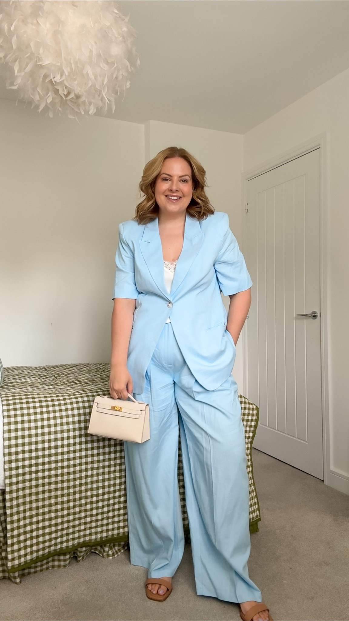 Blue line suit

#LTKuk #LTKsummer #LTKmidsize
