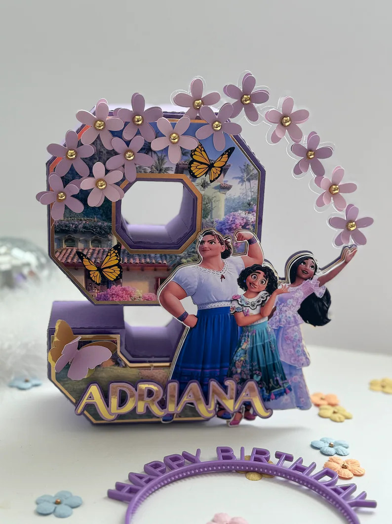 Encanto 3D Number Encanto Decor Madrigal Party - Etsy | Etsy (US)
