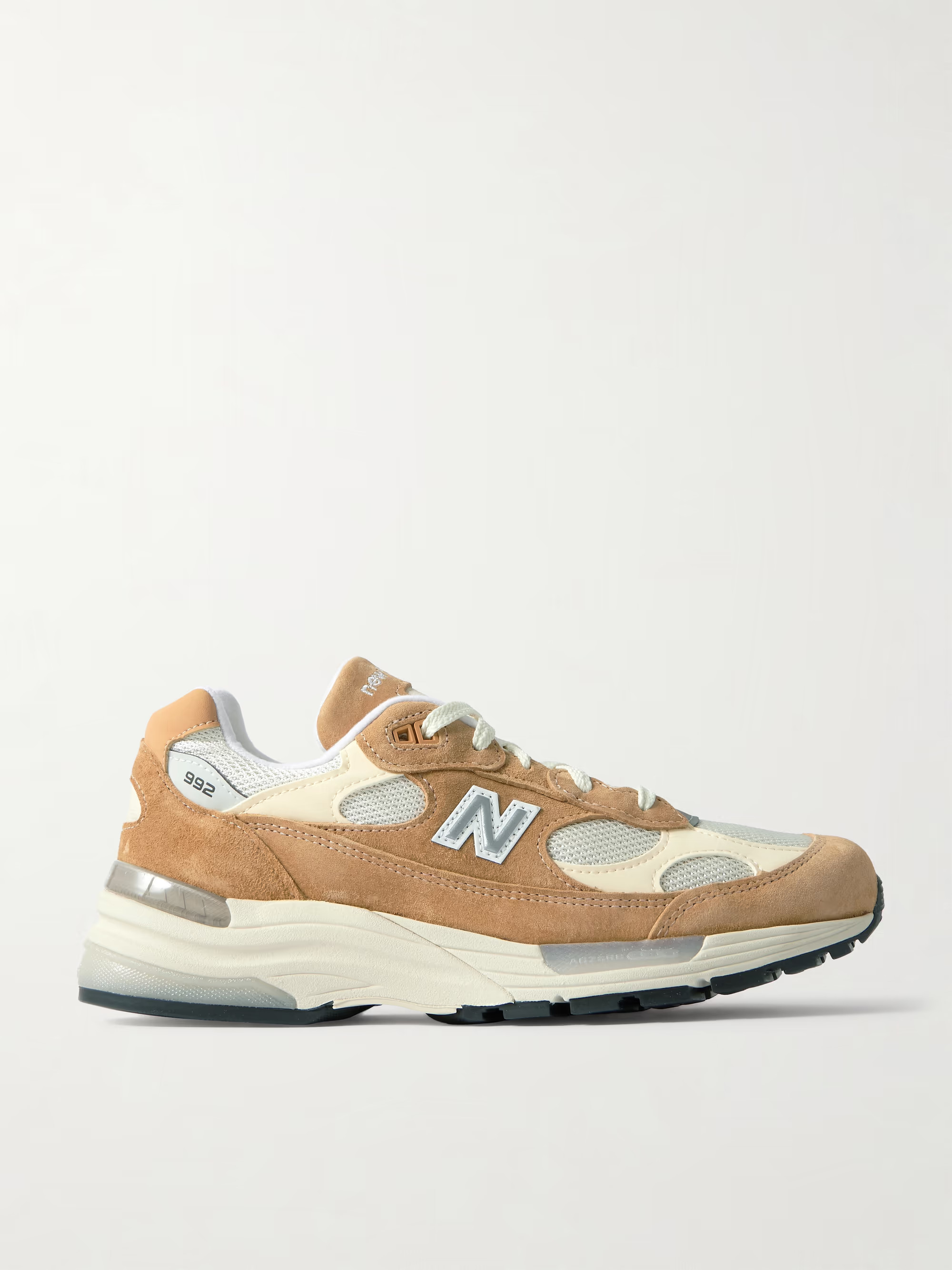 992 Core suede, leather and mesh sneakers | NET-A-PORTER (UK & EU)