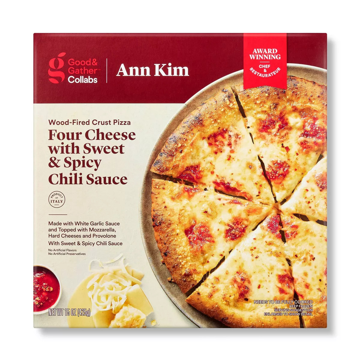 Frozen Wood-Fired Crust Four Cheese with Sweet & Spicy Chili Sauce Pizza - 15oz - Good & Gather... | Target
