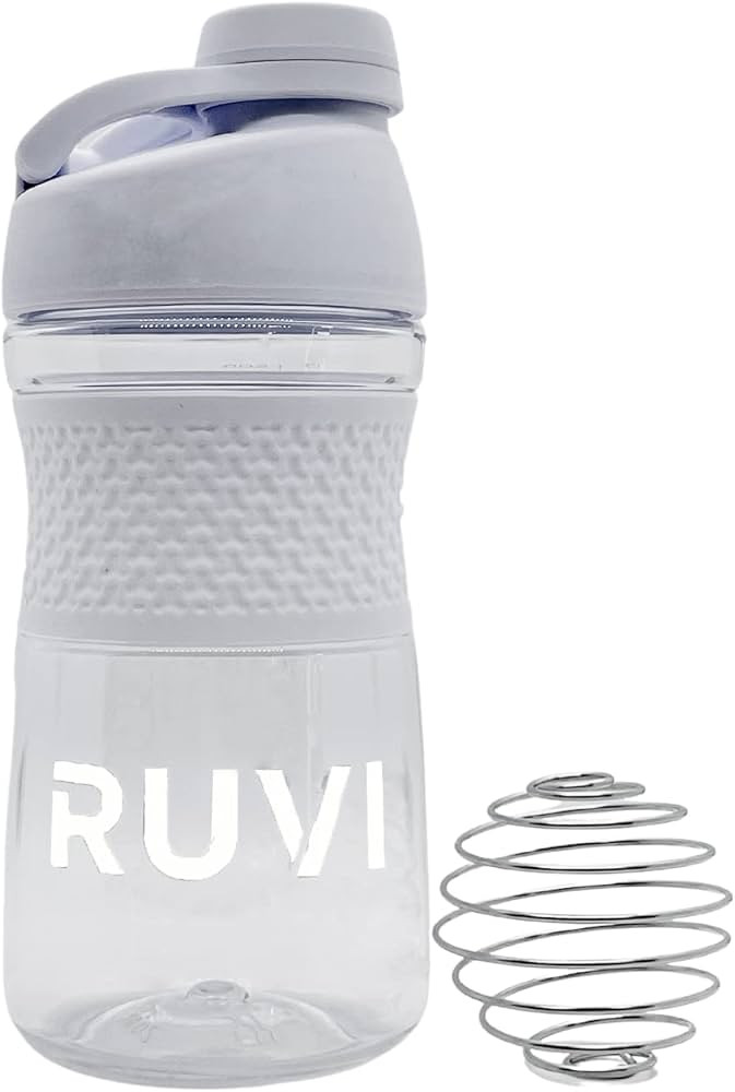 RUVI Shaker Bottle Sport Mixer | Perfect for Blended Smoothies, Protein Powder Shakes & Mixes | W... | Amazon (US)