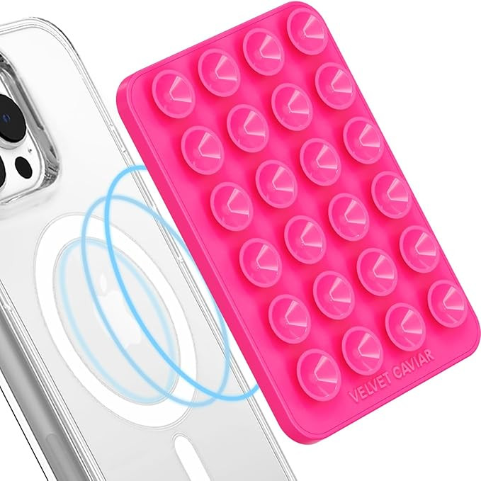 Velvet Caviar Suction Cup Phone Case Mount Compatible with MagSafe Devices Only - Magnetic Silico... | Amazon (US)