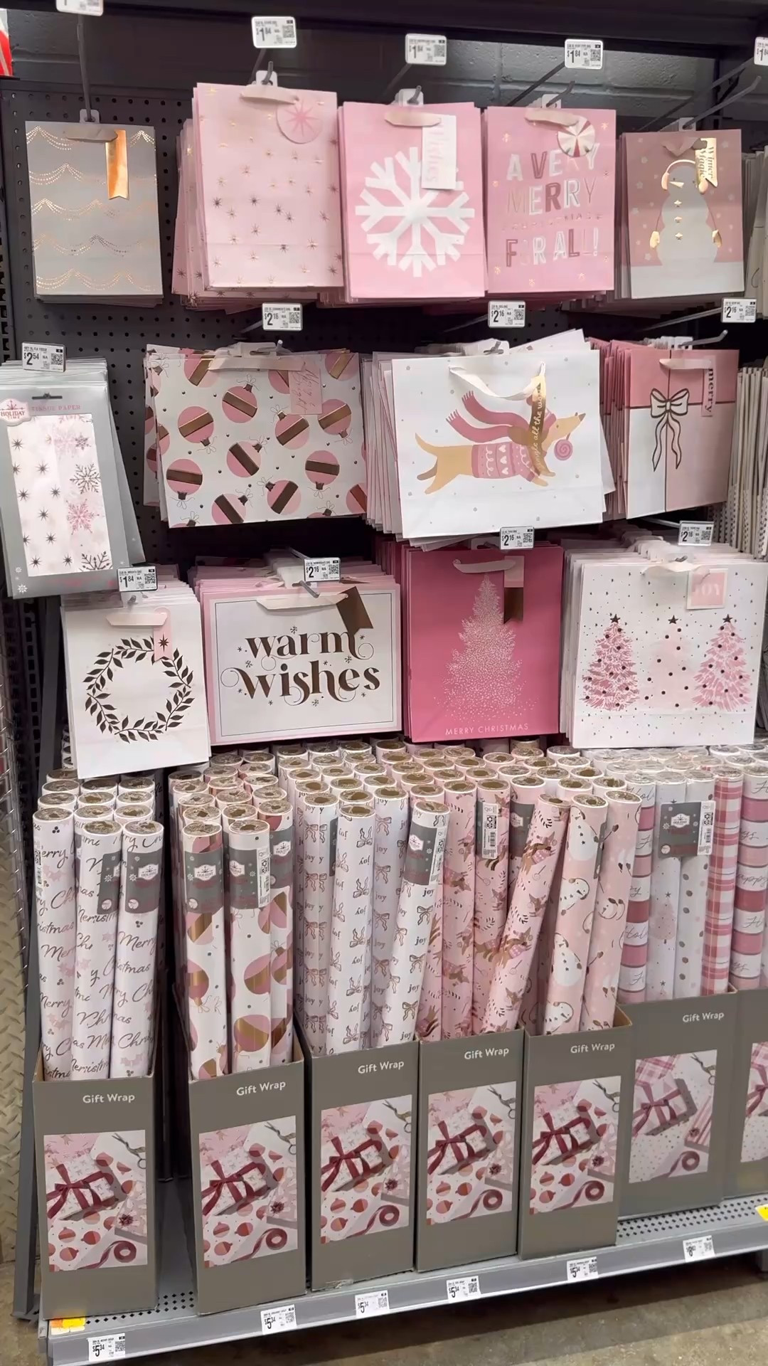 The cutest pink Christmas theme gift bags at Walmart 

#LTKGiftGuide #LTKSeasonal #LTKHoliday