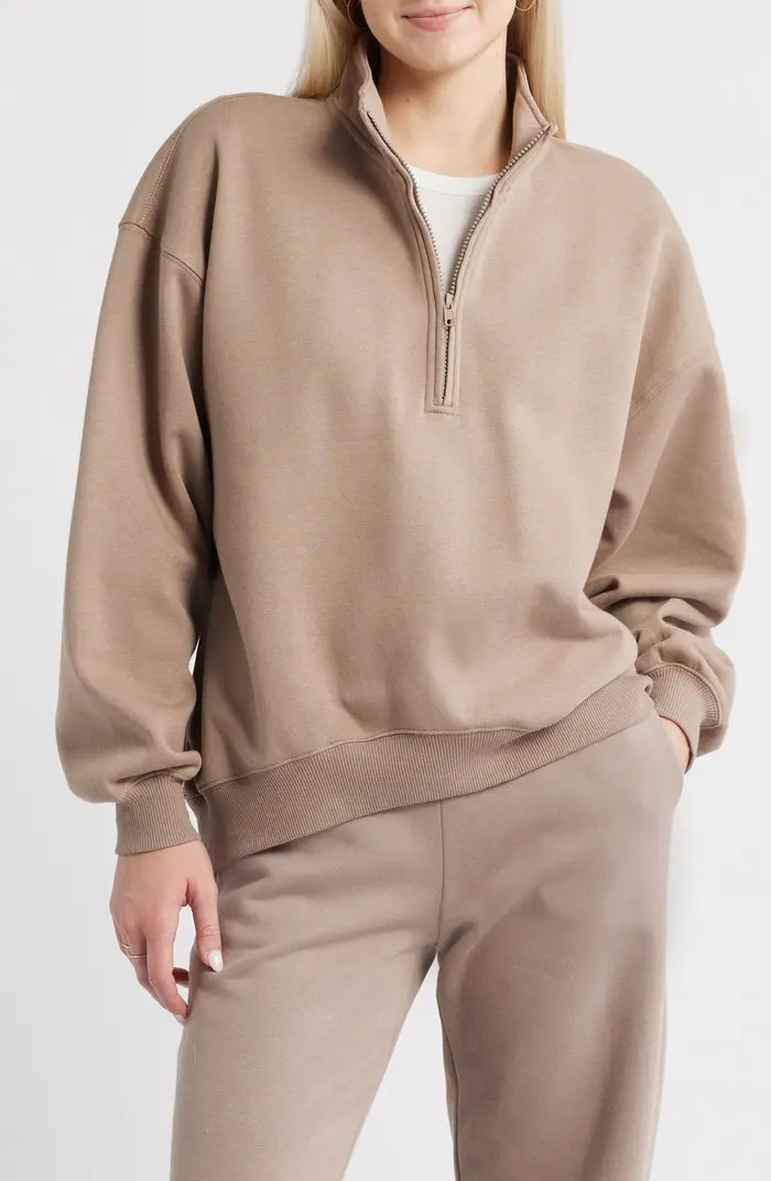 Relaxed Quarter Zip Pullover | Nordstrom