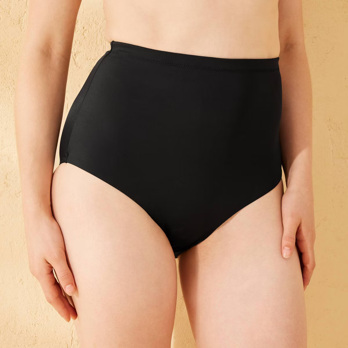 Women's Extra High Waist Full Coverage Tummy Control Bikini Bottom - Shade & Shore™ Black XL: S... | Target