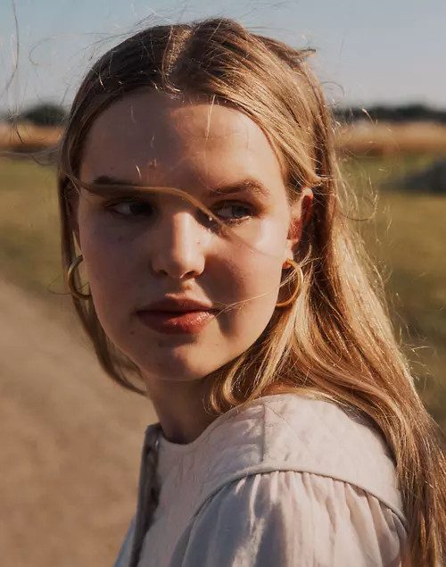 Chunky Medium Hoop Earrings | Madewell