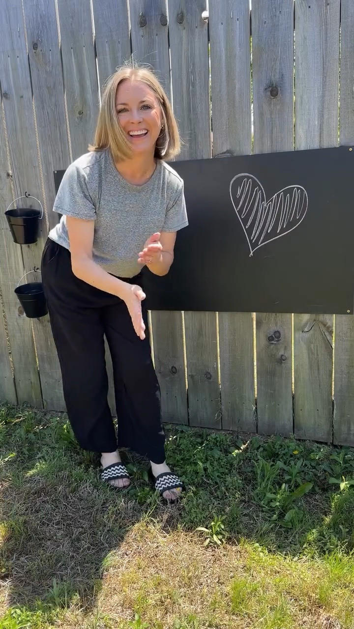 The easiest DIY to entertain your kids this summer 😎 This little project took me a total of 15 minutes… and I’m not good with tools! So if I can do it, so can you! 
Comment CHALK and I’ll message you with everything I used! 💛

#momreels #funmom #outdoorideas #activitiesforkidsً #momsofinstagram

#LTKmomlife #LTKKids #LTKHome