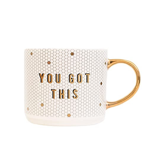 Sweet Water Decor You Got This Tile Coffee Mug - Novelty Coffee Mugs - 17oz Gold Handle Coffee Cup - New Job Gifts, Inspirational Gift Ideas for Women | Amazon (US)