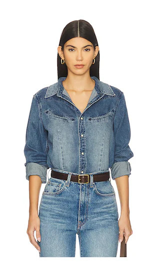 The Yoakam Shirt in Denim | Revolve Clothing (Global)
