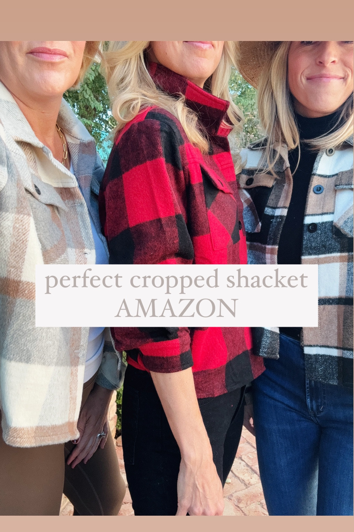 This is the best shacket from Amazon 🙌🏼 Comes in so many different colors and you cannot beat the price! We love styled over a turtleneck, snug fitting dress, or white t-shirt and jeans. 

Sizing notes: tts. Gretchen and Laura (middle and right) in smalls and Allison (left) in a medium. 

#LTKFindsUnder50 #LTKOver40 #LTKStyleTip