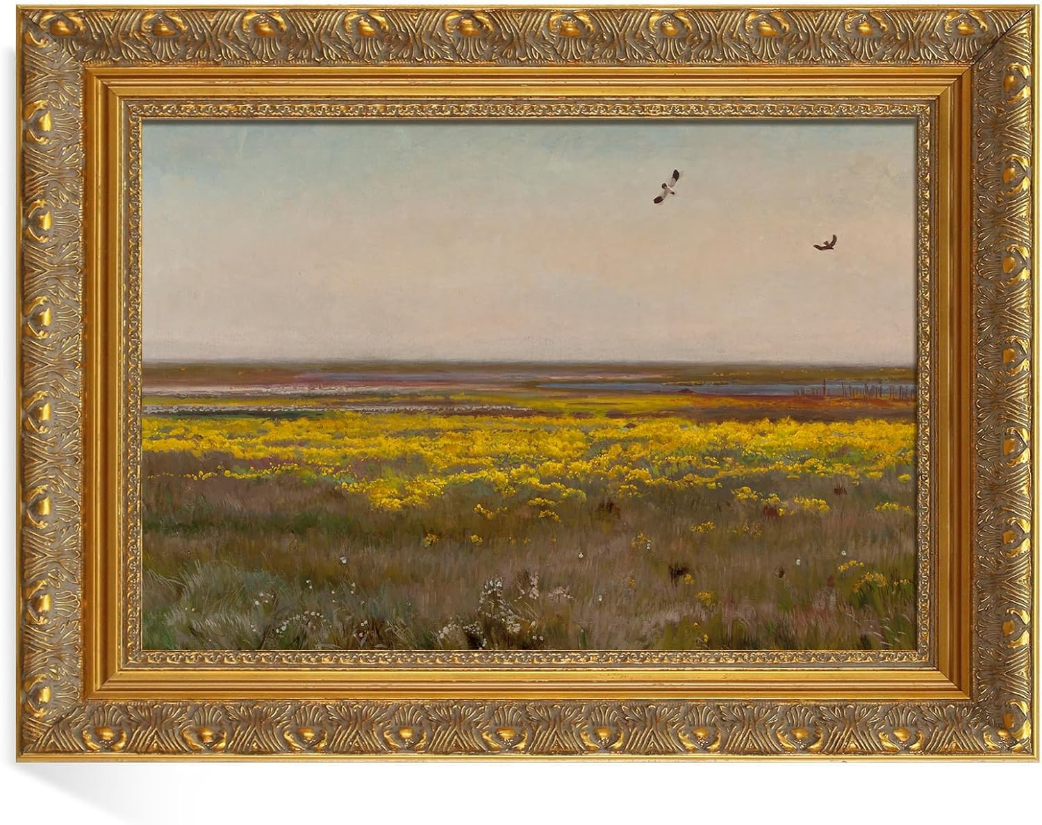 36x48 Vintage Gold Solid Wood Open Back Frame for Rococo Paintings | Amazon (US)
