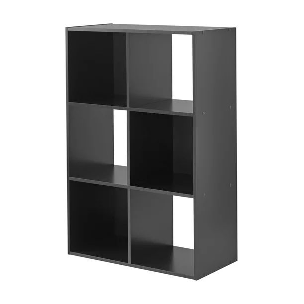 Mainstays 6-Cube Storage Organizer, Black | Walmart (US)
