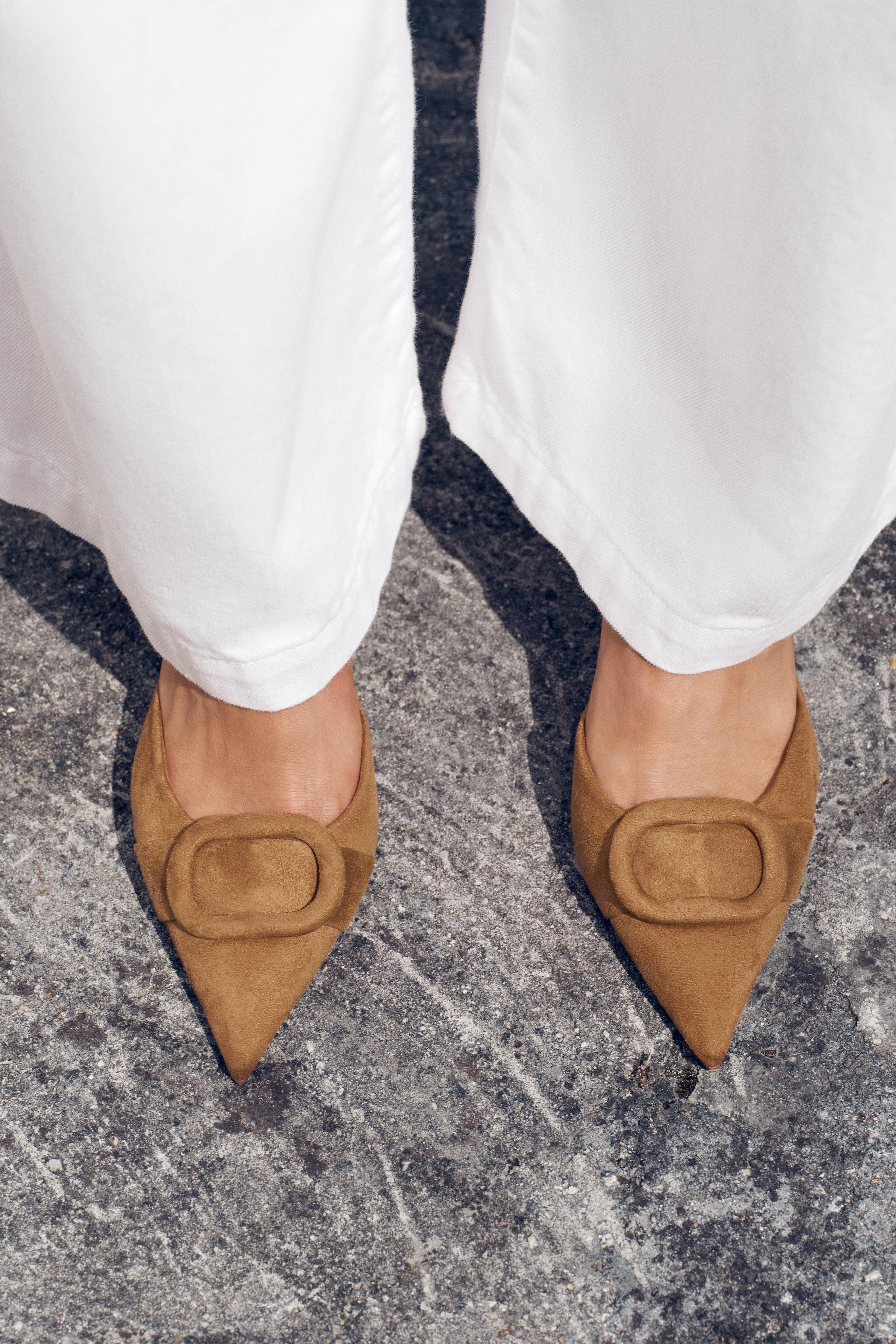 SLINGBACK APPLIQUÉ HEELS | Zara US