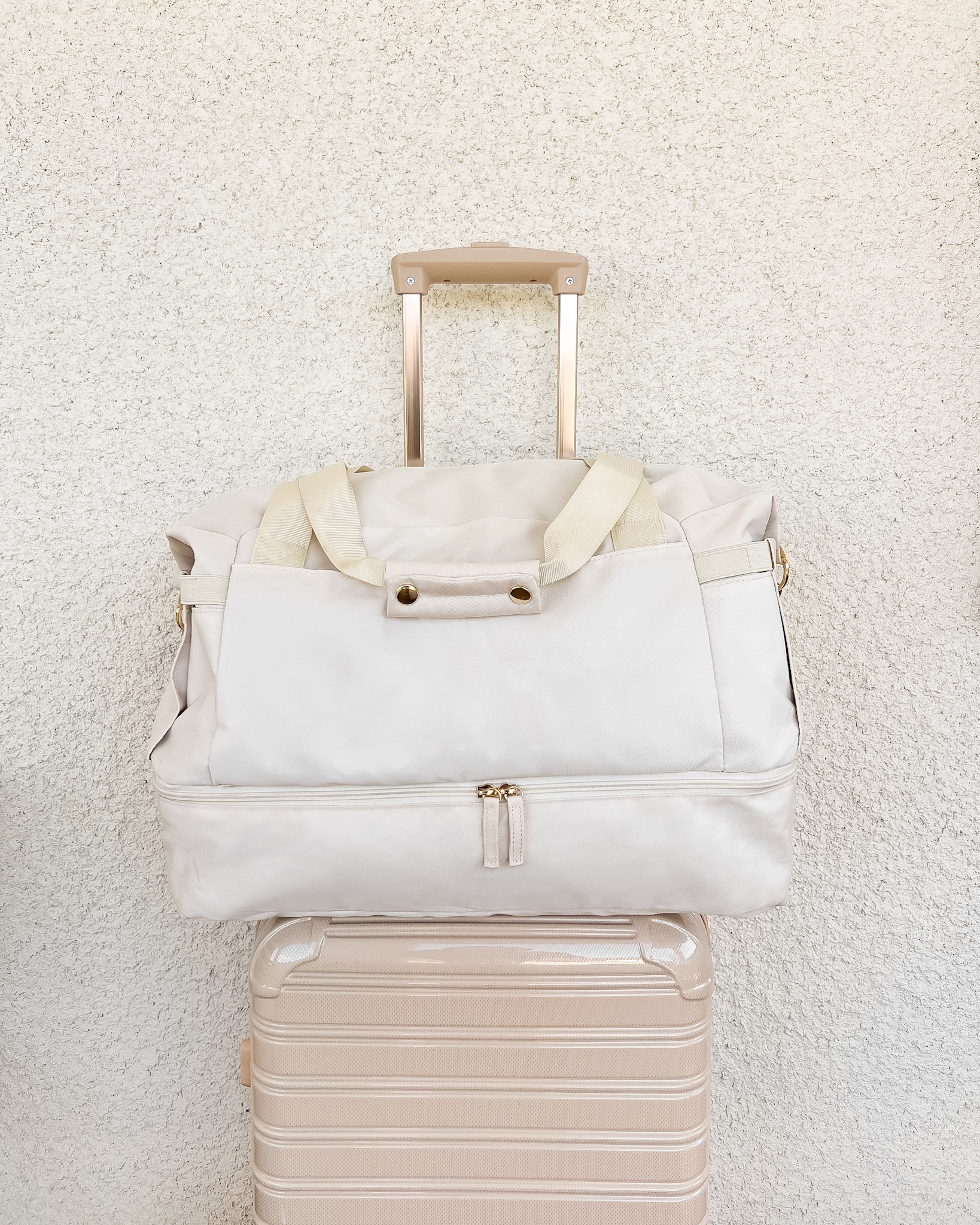 My favorite Beis weekender dupe & Beis luggage dupe + my favorite travel products!

// travel accessories, travel must haves, weekender bag, Beis carry on dupe, Beis suitcase dupe, carry on luggage, suitcase, personal item, tote bag, gym bag, beige suitcase, beige weekender bag, suitcase cover, luggage cover, water bottle, packing cubes, compression packing cubes, luggage cup holder, suitcase cup holder, sunglasses case, sunglasses holder, sunglasses organizer, hanging toiletry bag, toiletry case, travel steamer, travel jewelry box, hat box, travel hat box, travel hat case, travel pillow, travel wrap, Amazon, Amazon travel, Amazon must haves, found it on Amazon

#LTKtravel #LTKitbag #LTKSeasonal #LTKunder50 #LTKFind #LTKstyletip #LTKsalealert #LTKunder100 #LTKU
