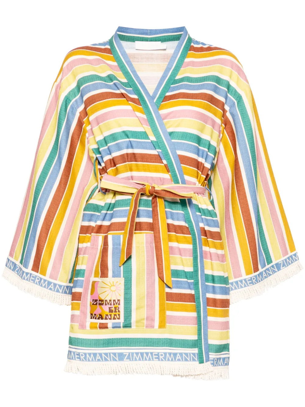 ZIMMERMANN Everley Robe Dress | Blue | FARFETCH AU | Farfetch Global