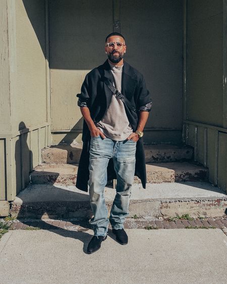 Sale 🚨 FEAR OF GOD Inside Out Mock Neck shirt (size M) and 3 Year Vintage Wash jeans (size 33), and FEAR OF GOD x BARTON PERREIRA glasses in ‘Matte Taupe’, on sale up to 20% Off with codes ‘US2022’ (US Only - 20% Off) and ‘FW2022’ (Canada + ROW - 15% Off) at checkout… linked similar items for other pieces in this look. An elevated casual men’s outfit perfect for Fall. 

#LTKstyletip #LTKmens #LTKsalealert