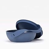 W&P Porter Plastic Bowl Lunch Container w/ Protective Non-slip Exterior, Navy 1 Liter | Lid & Snap-t | Amazon (US)