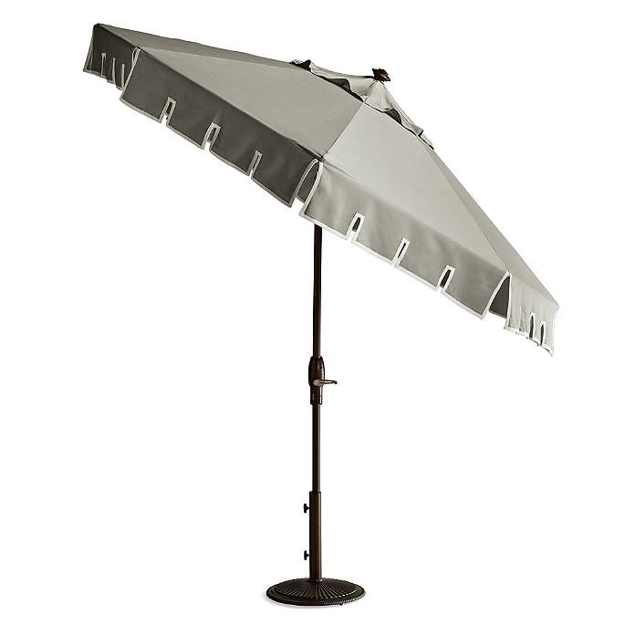 Calais Dove Designer Umbrella | Frontgate | Frontgate