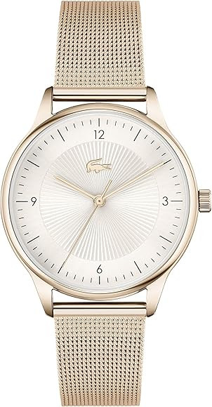 Lacoste Club Women's Quartz Stainless Steel and Mesh Bracelet Casual Watch, Color: Rose Gold (Mod... | Amazon (US)