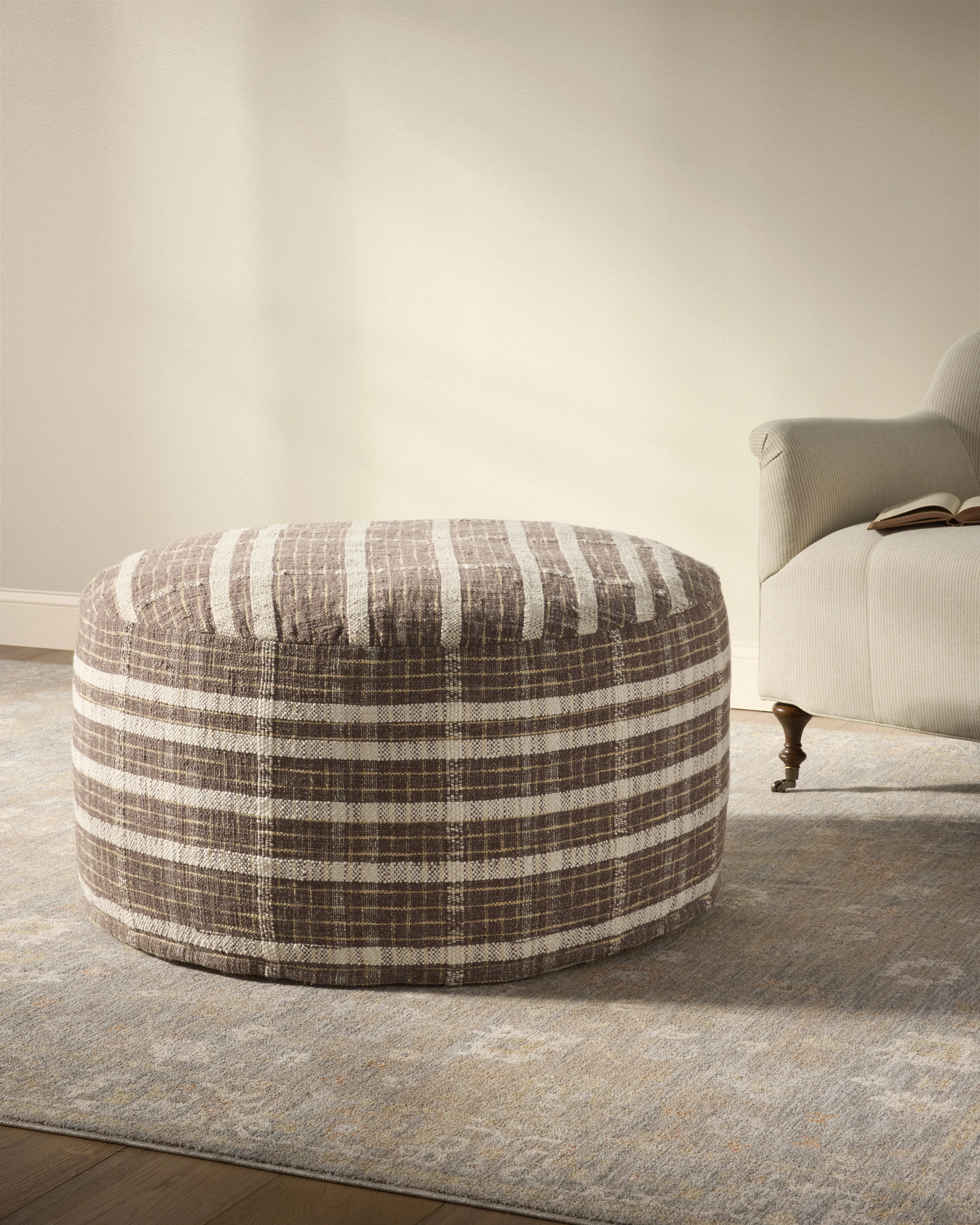 Chris Loves Julia x Loloi Chris Loves Julia Wallace Chocolate Pouf & Reviews | Wayfair | Wayfair North America