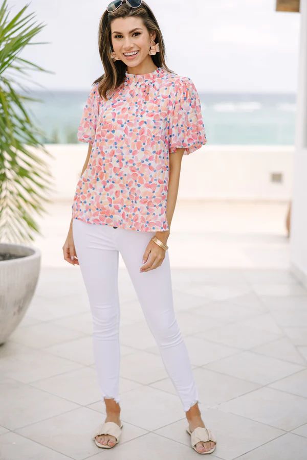 Someone Like You Blush Pink Floral Blouse | The Mint Julep Boutique