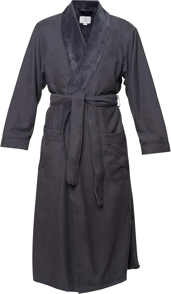 Microfiber Plush Bath Robe for Women & Men | Amazon (US)