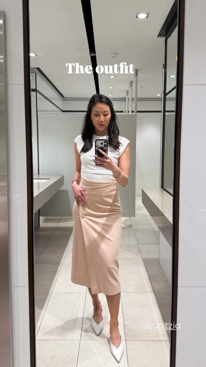 Summer workwear outfit  top & skirt @aritzia

#LTKsummer #LTKworkwear #LTKsale