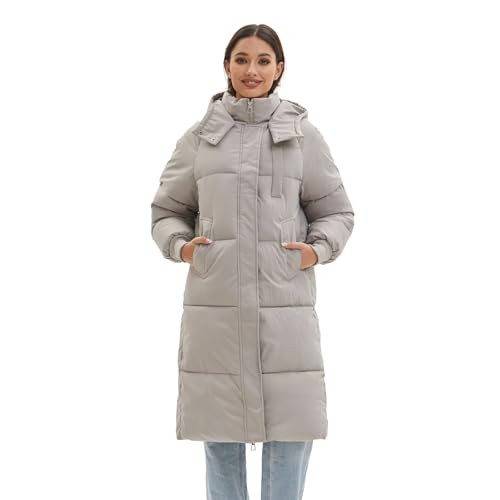 PUFFIT Long Puffer Jacket for Women,2024 Thickened Winter Coat Hooded with Deep Pockets, Ladies Warm Winter Jacket(Medium Size) | Amazon (US)