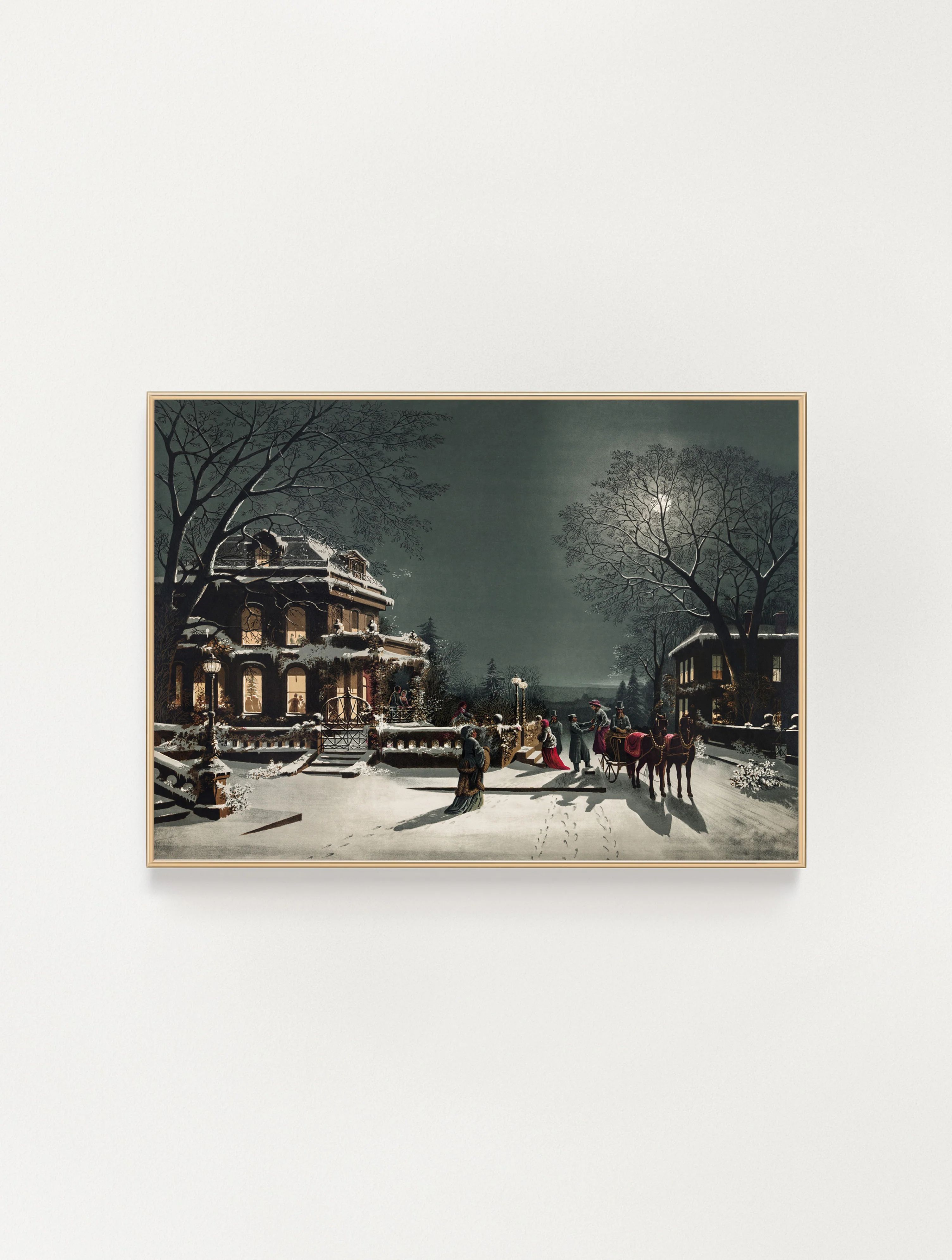 Christmas Night Vintage Print (Download) | Maris Home