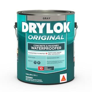 Original 1 gal. Gray Flat Latex Interior/Exterior Basement and Masonry Waterproofer | The Home Depot