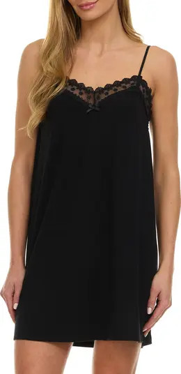Flora Nikrooz Maven Lace Trim Jersey Chemise | Nordstrom | Nordstrom