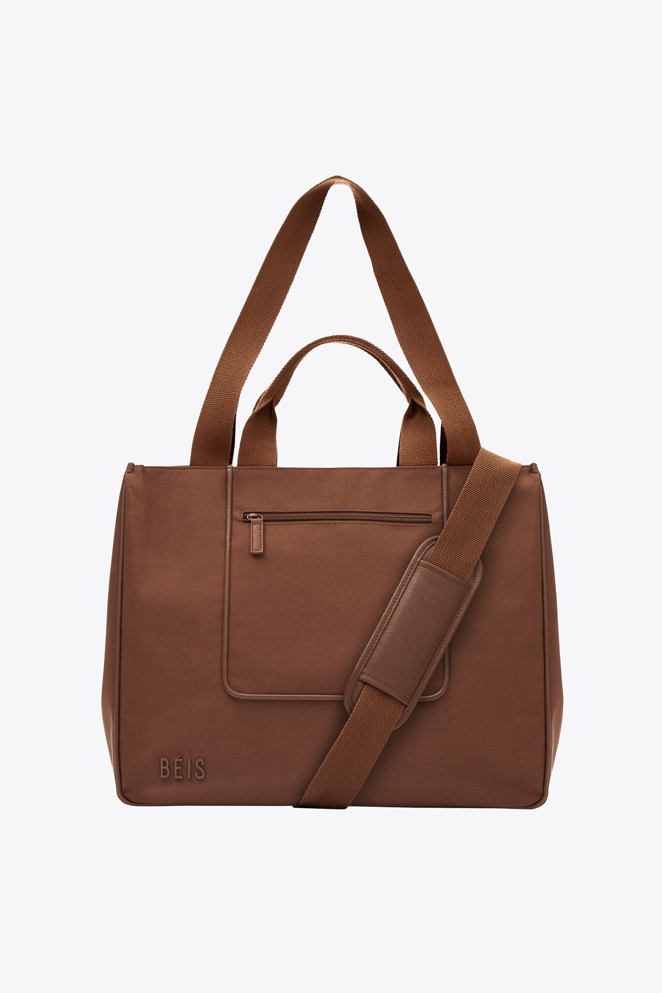 BÉIS 'The East To West Tote' in Maple - Brown Recycled Carry-On Travel Tote Bag | BÉIS Travel