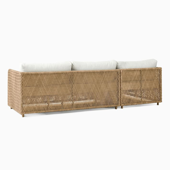 Coastal Outdoor 2-Piece Chaise Sectional (98") | West Elm (US)