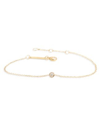 Zoë Chicco 14K Yellow Gold Floating Diamonds Diamond Bezel Chain Bracelet  | Bloomingdale's Jewe... | Bloomingdale's (US)