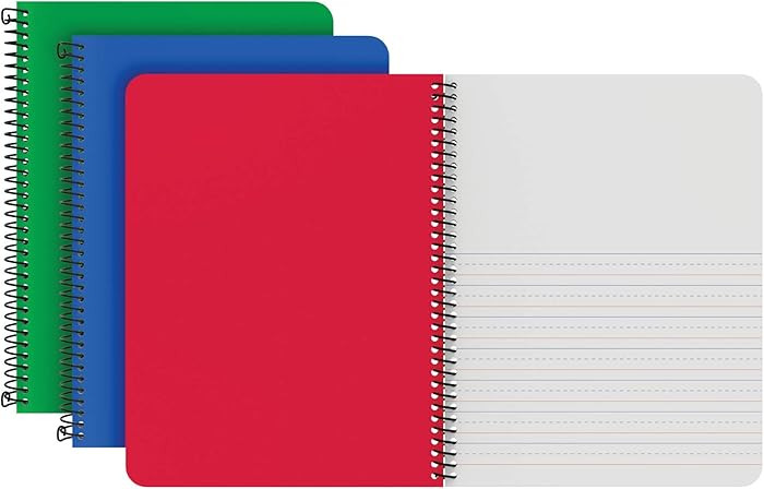 Oxford Primary Spiral Notebooks, Writing/Drawing Practice, Pre-K, K-2, Durable Plastic Covers, Wr... | Amazon (US)