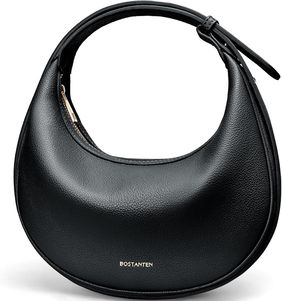 BOSTANTEN Crescent Shoulder Bag for Women Trendy Crossbody Hobo Purse Vegan Leather Clutch Handba... | Amazon (US)