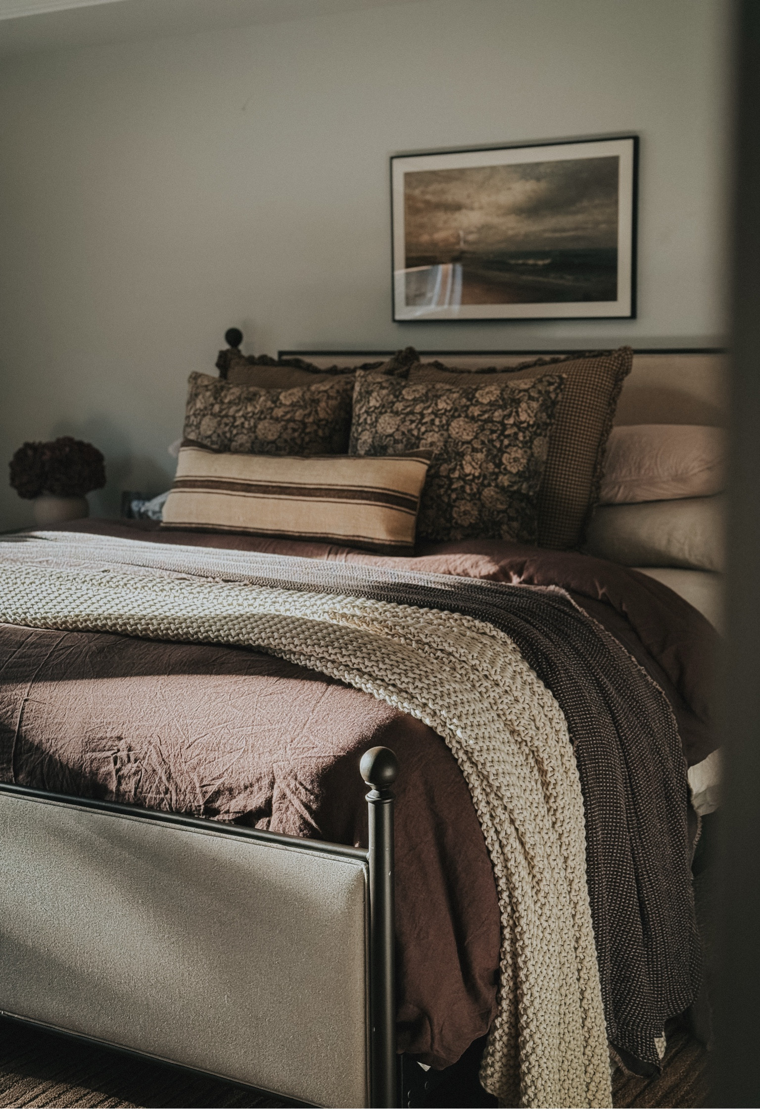 Brown bedding. Neutral bedding. Moody bedding. Brown duvet linen duvet. Linen sheets. Cozy bedrooms  

#LTKFamily #LTKHome