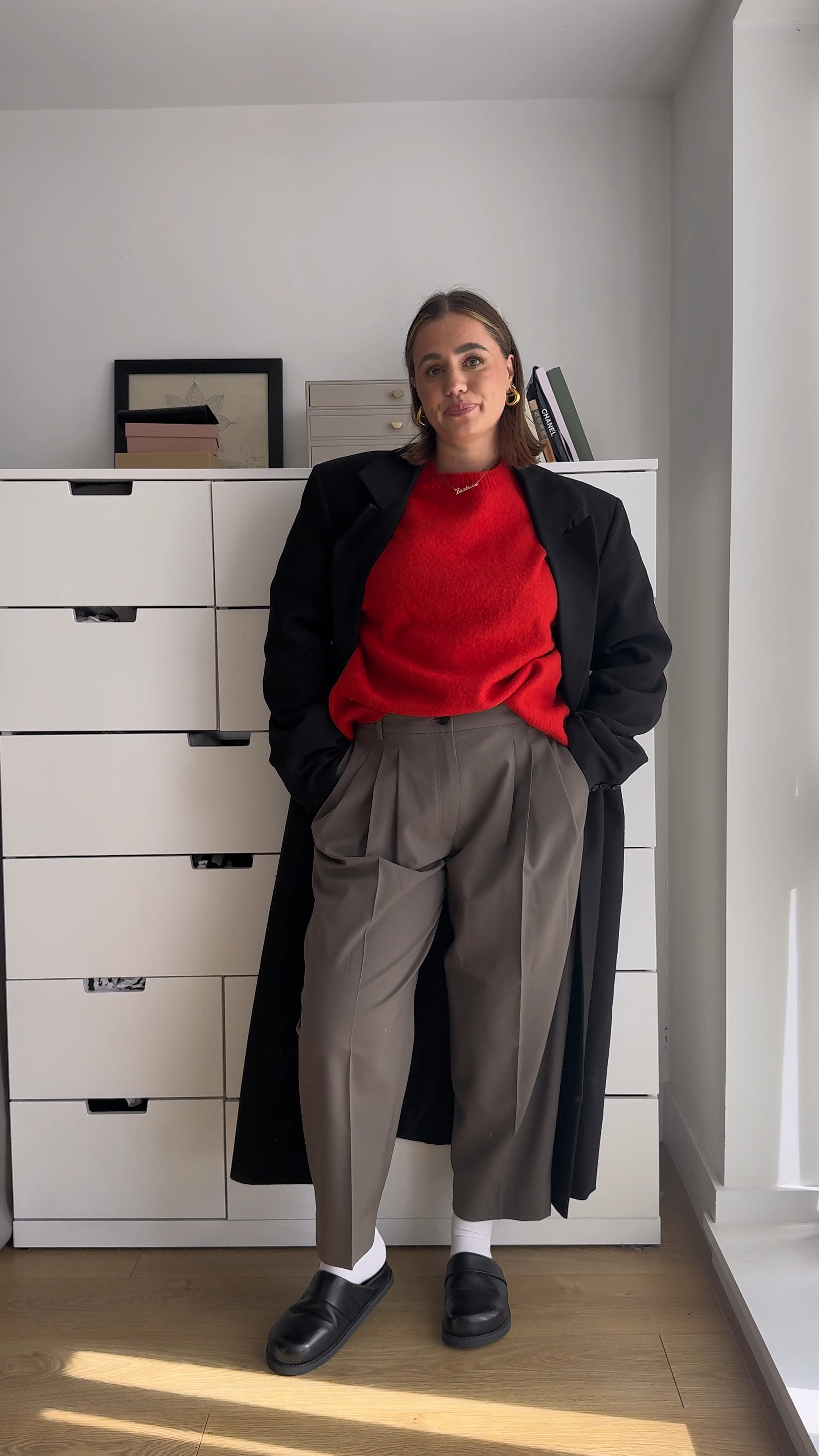 Wearing a 42 in the trousers for reference, they are a little too big 

#LTKmidsize #LTKcurves #LTKuk