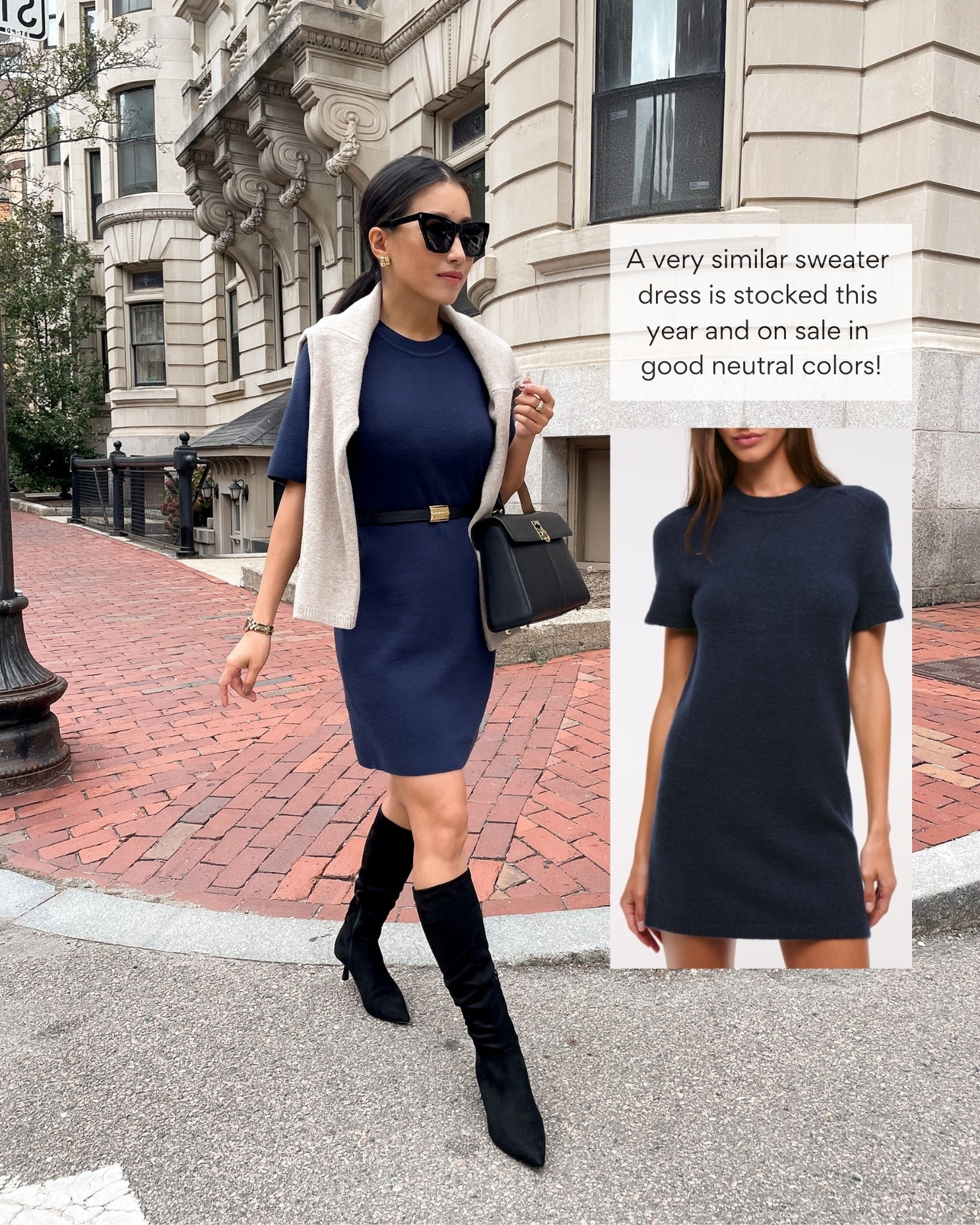 

My exact dress us from last year but back in a very similar style, in 3 neutral colors and petite, regular and tall! 

Edited pieces belt xxs, Cafune bag

My boots are old steve madden and I linked similar in a stretchy suede-look material that should fit better on slim calves. I do own the Anthropologie ones in a different color and they are slender fit, tho 6 is a little big on me in the foot.

Fall work wear, office style, petite boots and sweater dresses 

 

#LTKPetite #LTKWorkwear #LTKFindsUnder50