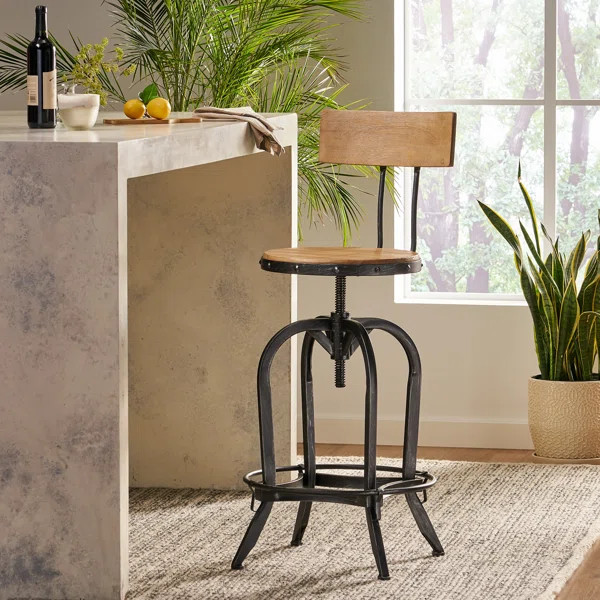 Oswalt Swivel Bar Stool | Wayfair Professional