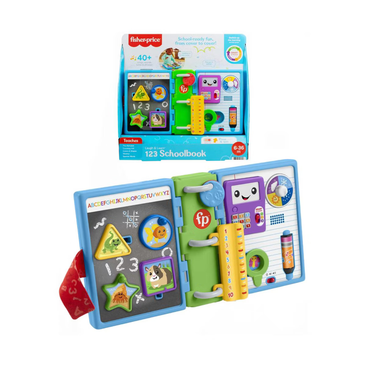 Fisher-Price - Laugh & Learn Smart Stages 123 Preschool Schoolbook | Target