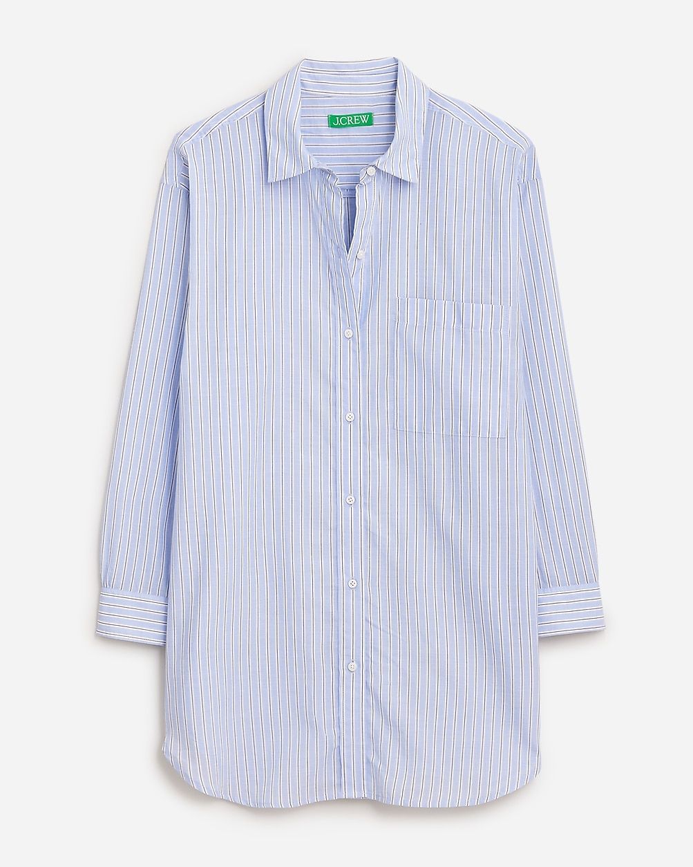 Button-up cotton voile shirt in stripe | J.Crew US